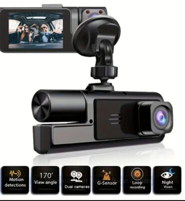 şit üstü monitor: HD Avtomobil DVR (Dashcam) – İki Kameralı Xüsusiyyətlər: - İkili