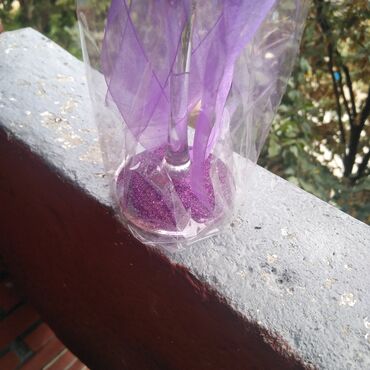 Čaše: Dekorativne čaše za šampanjac – ručni rad, poklon pakovanje - — 9