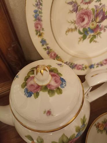 Çay dəstləri və servizlər: Çay dəsti, rəng - Ağ, Farfor, 6 nəfərlik, Almaniya — 16