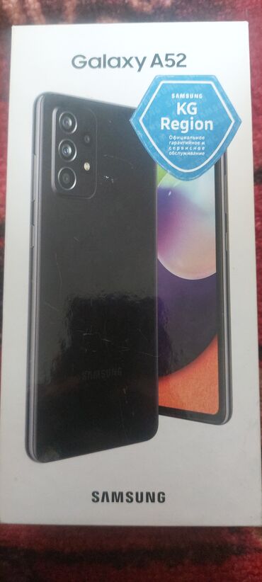 Samsung: Samsung Galaxy A52, Б/у, 128 ГБ, цвет - Черный, 2 SIM