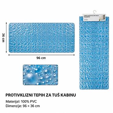 KMT Prozirna plava prostirka za kadu tačkice 3280076 - Brend: Kmt