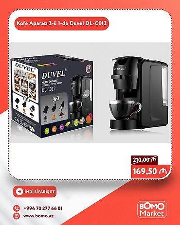 Məişət məhsulları: 🔥 Kofe Aparatı Qəhvə Maşını 3-ü 1-də Duvel DL-C012 ✅ Marka: Duvel ✅ — 1