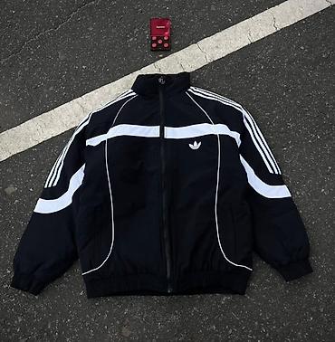 винтажные ветровки: Куртка-ветровка adidas Originals -Размер: 2XL,180/99А - Цвет: чёрный — 1