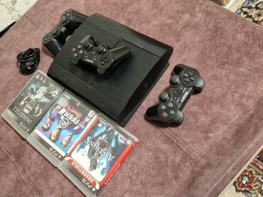 plastation: Ps 3 super slim ev şəraitində işlənib usta uzu gərməyib kabelləri var