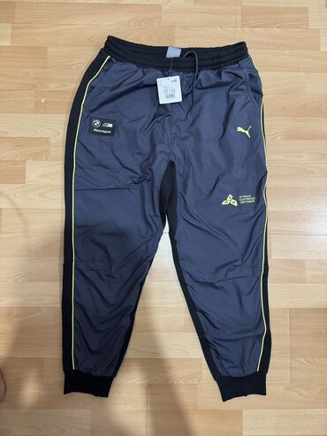 темно синие штаны мужские: Мужские брюки, M (EU 38), Puma, Новый, цвет - Черный, Самовывоз