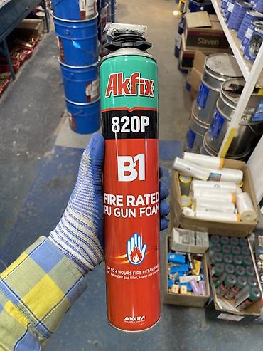 Эшиктер үчүн тетик: Akfix 820P B1 — огнестойкая монтажная пена для пистолета (PU Gun Foam) — 1