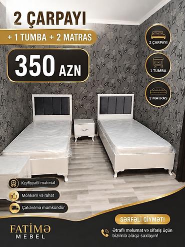 2 təknəfərlik çarpayı, Tumba, Yeni lalafo.az -da 2 təknəfərlik çarpayı, Tumba, Yeni