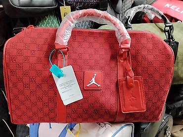 dlivery bag: Дорожная сумка/дафл в красном цвете. - Материал: плотный текстиль с — 1