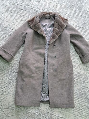 пальто с мехом бишкек: Пальто, Классика, Зима, По колено, С поясом, M (EU 38), L (EU 40)