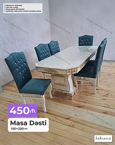 Məhsul: Masa Dəsti Ölçü: 100×200 sm Qiymət: 450 ₼ Tərkib: 1 ədəd lalafo.az -da Məhsul: Masa Dəsti Ölçü: 100×200 sm Qiymət: 450 ₼ Tərkib: 1 ədəd