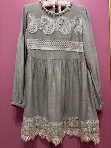 Haljine: PS Fashion M (EU 38), bоја - Siva, Dugih rukava — 6