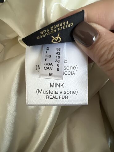 Шубы: Шуба, Норка, По колено, Италия, M — 6