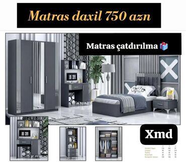 Masa və oturacaq dəstləri: Oğlan üçün, Təknəfərlik çarpayı