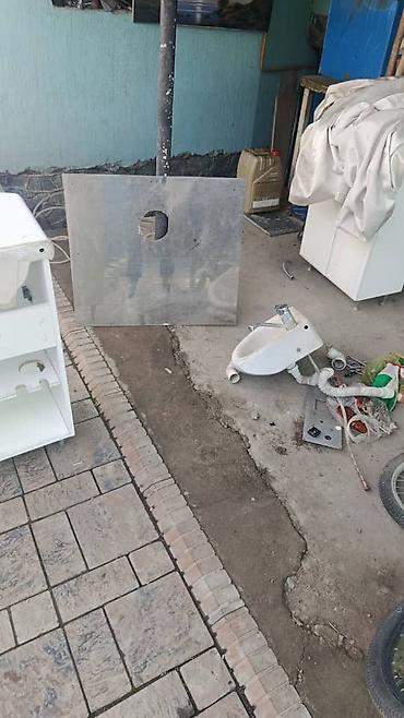 Тумбы для ванны: Тумба для ванны, Б/у, С раковиной, ЛДСП, Самовывоз, цвет - Белый — 8