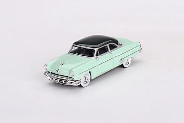 odece: 🚗 Lincoln Capri 1954 Parklane Green / Bloomfield Green – MiniGT 1:64 — 1