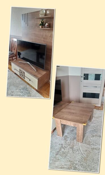 подставка под телевизор lg: Tv stend ve jurnal masasi ela veziyyatda. Ikisi bir yerde 120 man