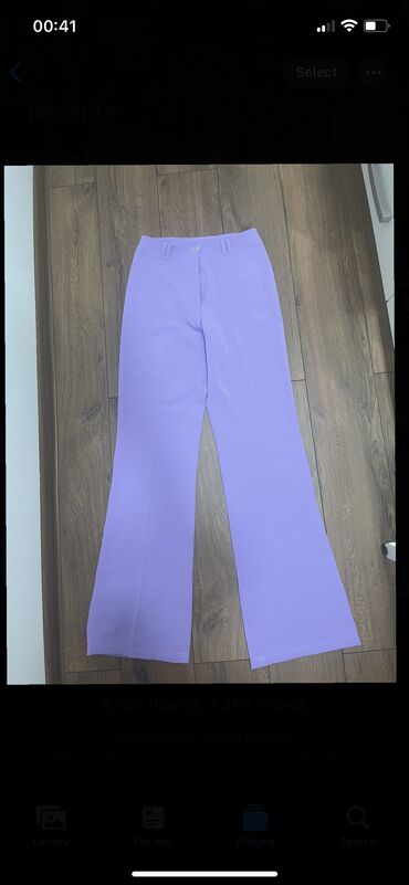 ženske pantalone za punije: S (EU 36), Visok struk, Ravne nogavice