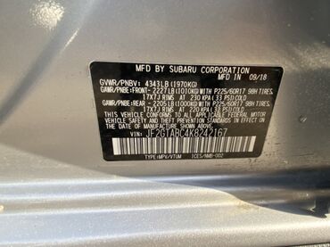 Subaru: Subaru XV: 2018 г., 2 л, Вариатор, Бензин, Хэтчбэк — 12