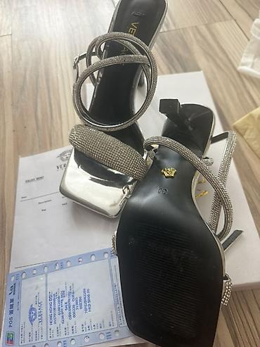 barya ayakkabı: Ölçü: 39, rəng - Gümüşü, Yeni — 2