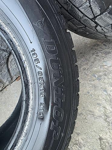 Транспорт: Шины 195 / 65 / R 15, Зима, Б/у, Комплект, Легковые, Dunlop — 1