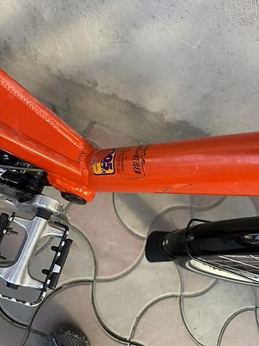 Городские велосипеды: Городской/треккинговый велосипед с низкой рамой, оранжевый — 6