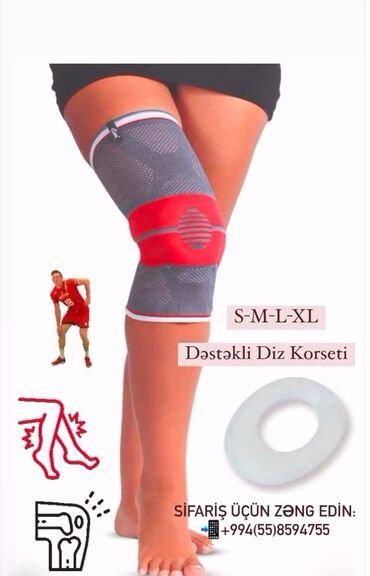 Bandajlar, korsetlər, korrektorlar: Diz korsesi. S M L Xl