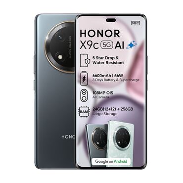TV və video: Honor X9c, 256 GB, rəng - Boz, Zəmanət