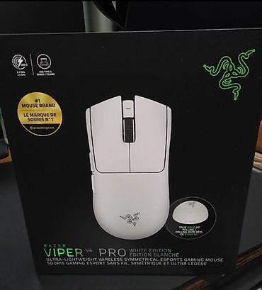 🔥 Беспроводная игровая мышь Razer Viper V4 Pro (White / Белая) 8000ГЦ!