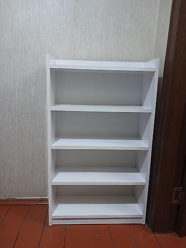 hamam kranti: Ağ rəngli çoxməqsədli rəf sistemi - Material: laminat/taxta əsaslı — 2