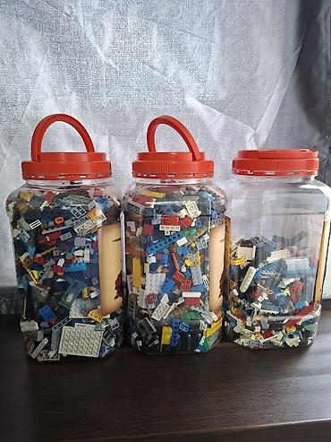 лего кирпичи: Сборные детали LEGO в пластиковых банках,состояние отличное почти — 1