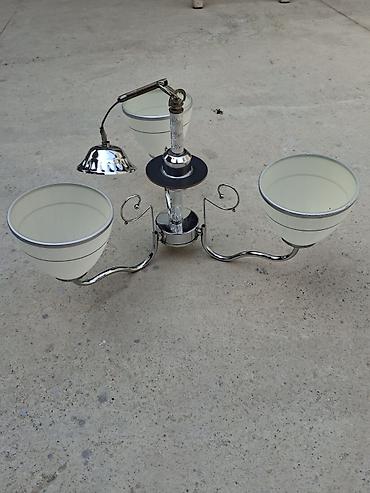 İşıqlandırma: Çılçıraq, 3 lampa, Metal — 1