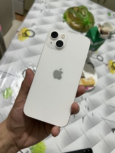 куплю iphone 8: IPhone 13, Б/у, 128 ГБ, Белый, Защитное стекло, Чехол, 86 %