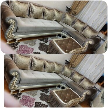 divan sumqayıt: Угловой диван, Б/у, Раскладной, С подъемным механизмом, Нет доставки