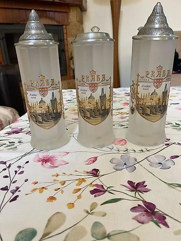 Fincanlar, rəng - Gümüşü, Şüşə, 500 ml, Çexiya