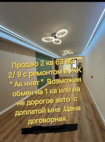 Недвижимость: 2 комнаты, 63 м², Технопарк Элитка, 2 этаж, Свежий ремонт — 2
