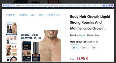 Уход за телом: США Жидкость для роста волос на теле и голове Сильное восстановление — 7