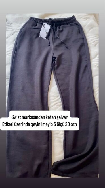 ağ şalvarlar: Şalvar, S (EU 36), rəng - Qara