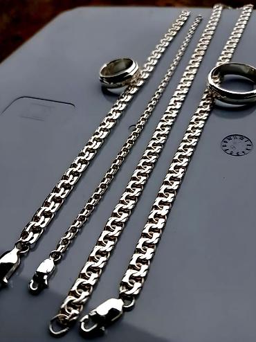 Серебряные цепочки: Серебряные Цепи и Браслеты Серебро 925-960 проба — 27