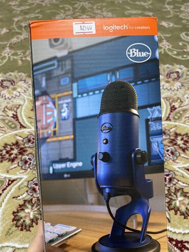 студийный конденсаторный микрофон behringer b 1: Продаю микрофон BLUE YETI в синем цвете, состояние 10/10