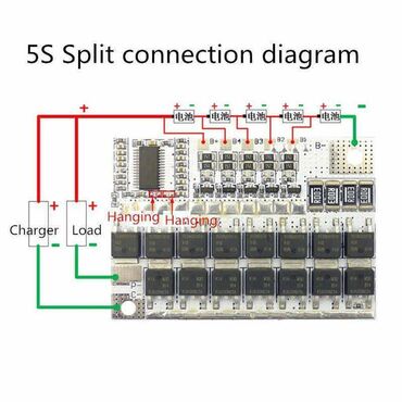 зарядник для аккумулятора: BMS Плата заряда и защиты Li-ion BMS 3S,4S,5S 50A с