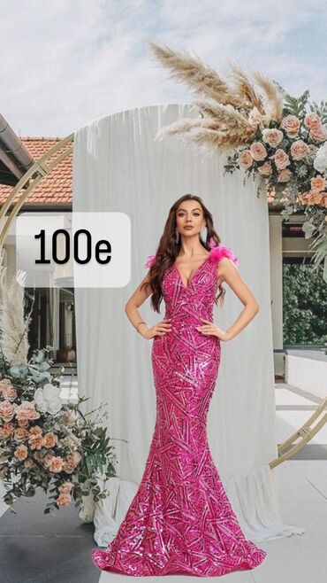 svecane haljine prodaja: L (EU 40), bоја - Roze, Večernji, maturski, Kratkih rukava