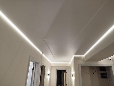 Натяжной потолок: Натяжные потолки матовые глянцевые сатиновые светные потолки монтаж де — 3