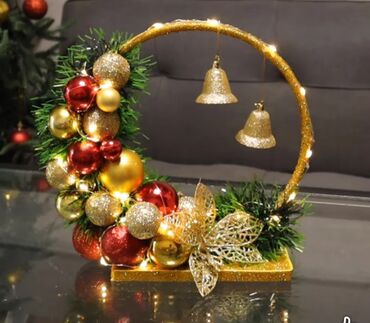 Bayram bəzəkləri: Məhsul: Bayram dekoru və hədiyyə kompozisiyaları (əl işi) - LED — 1