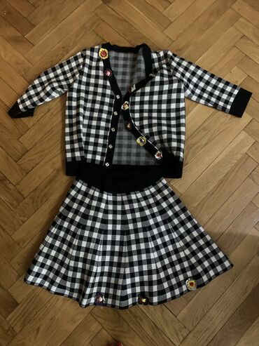 bershka kompleti: S (EU 36), Plaid, color - Multicolored