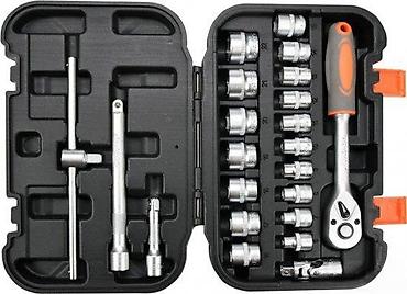 Setovi ručnog alata: STHOR set nasadnih gedora 1/2" u koferu - Komplet sadrži čegrtaljku — 4
