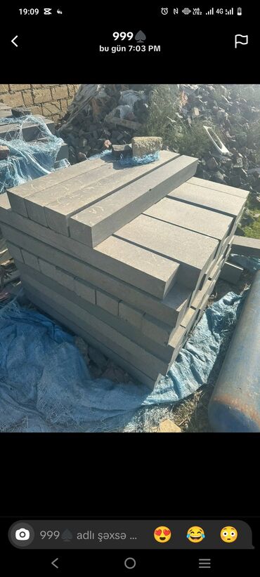 Beton bardürlar: Bardü Yüksək keyfiyyətli qranitdən hazırlanmış bordürlər, yolların — 8