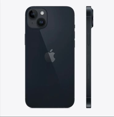 Apple iPhone: IPhone 14, 128 GB, Midnight, Simsiz şarj, Face ID, Sənədlərlə