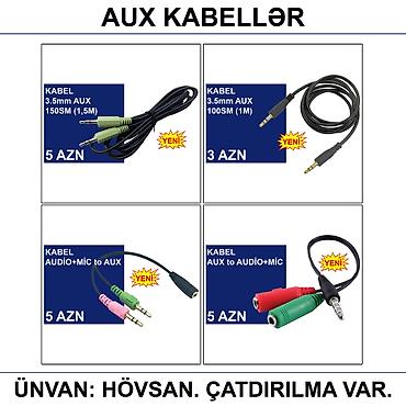 komputer kabel: AUX Kabellər 📍Ünvan: Bakı şəh, Suraxanı ray, Hövsan qəs. YOXLAMAĞA — 1