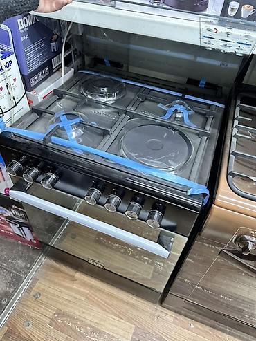 Кухонные плиты и варочные поверхности: Газовая плита Simfer с духовкой - Тип: напольная газовая плита с — 1
