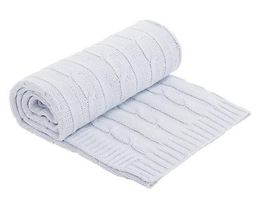 baloni vode za aparate: KikkaBoo Pleteno baby ćebence 75x100 Light Blue - Šifra proizvoda — 1